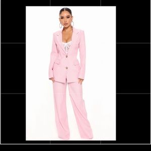 Fashion nova light pink 2 piece set